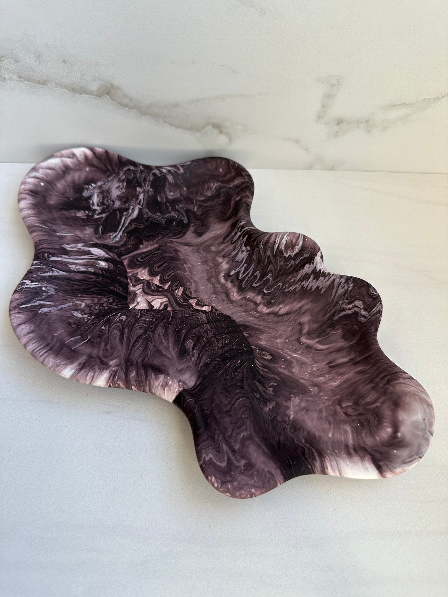 Asymmetric Tray, Midnight Plum - Trinket Tray