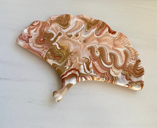 Autumn Ginkgo Petal Trinket Tray
