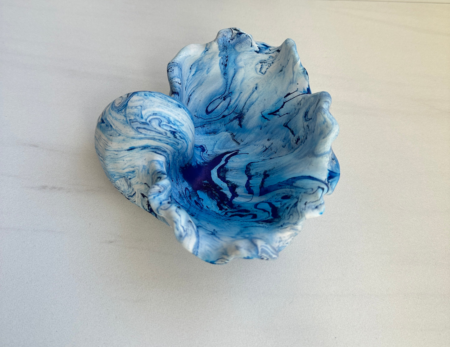Coastal Blue Conch Shell Dish