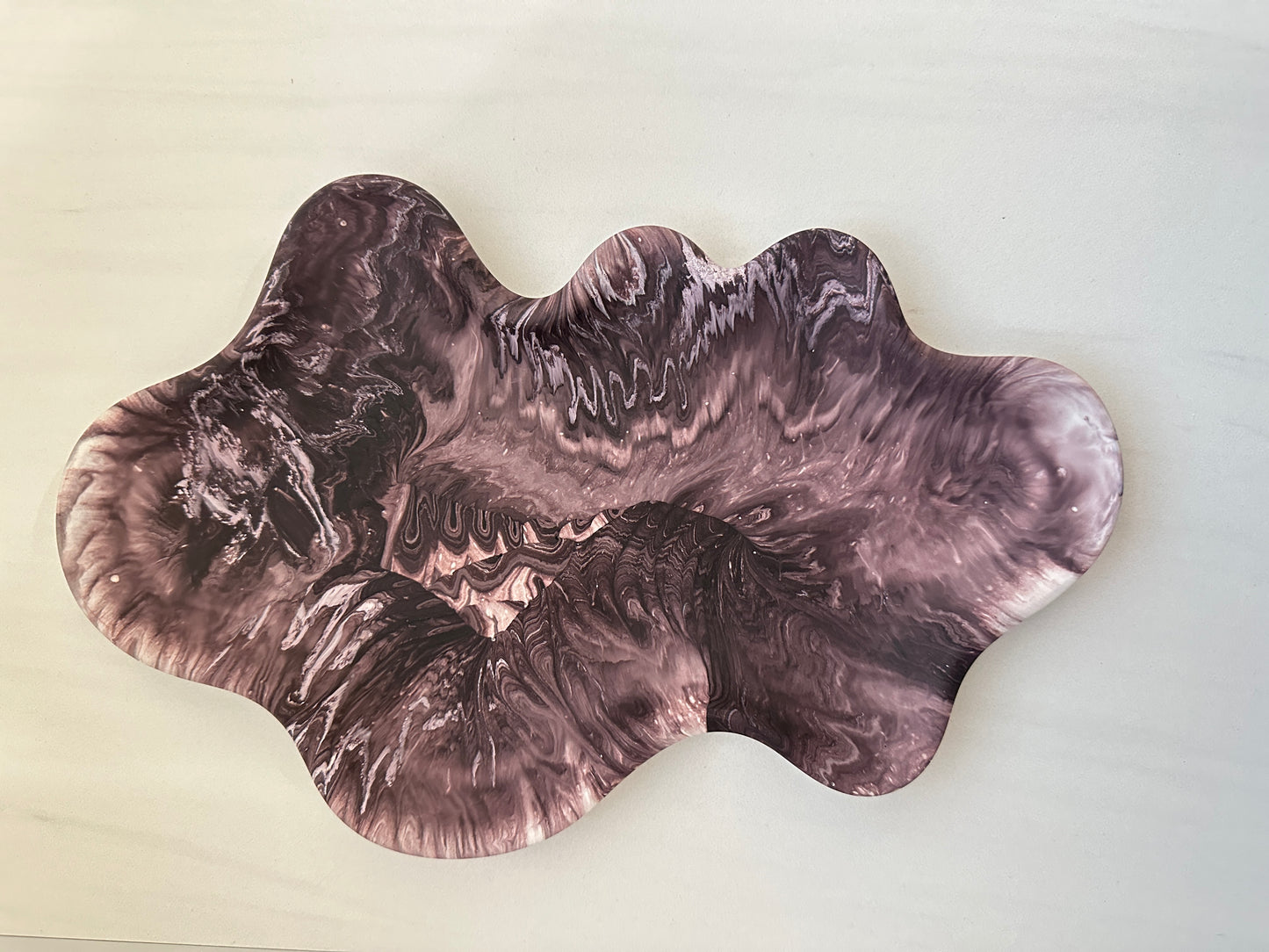 Asymmetric Tray, Midnight Plum - Trinket Tray