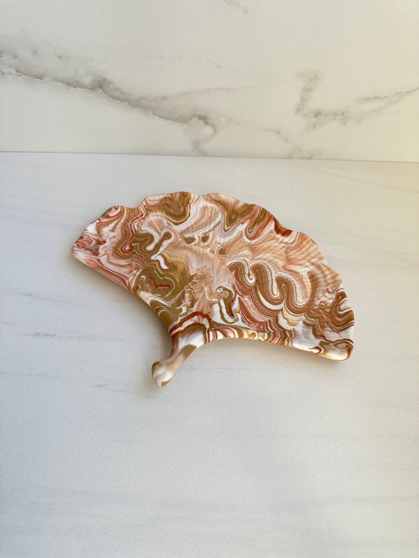 Autumn Ginkgo Petal Trinket Tray