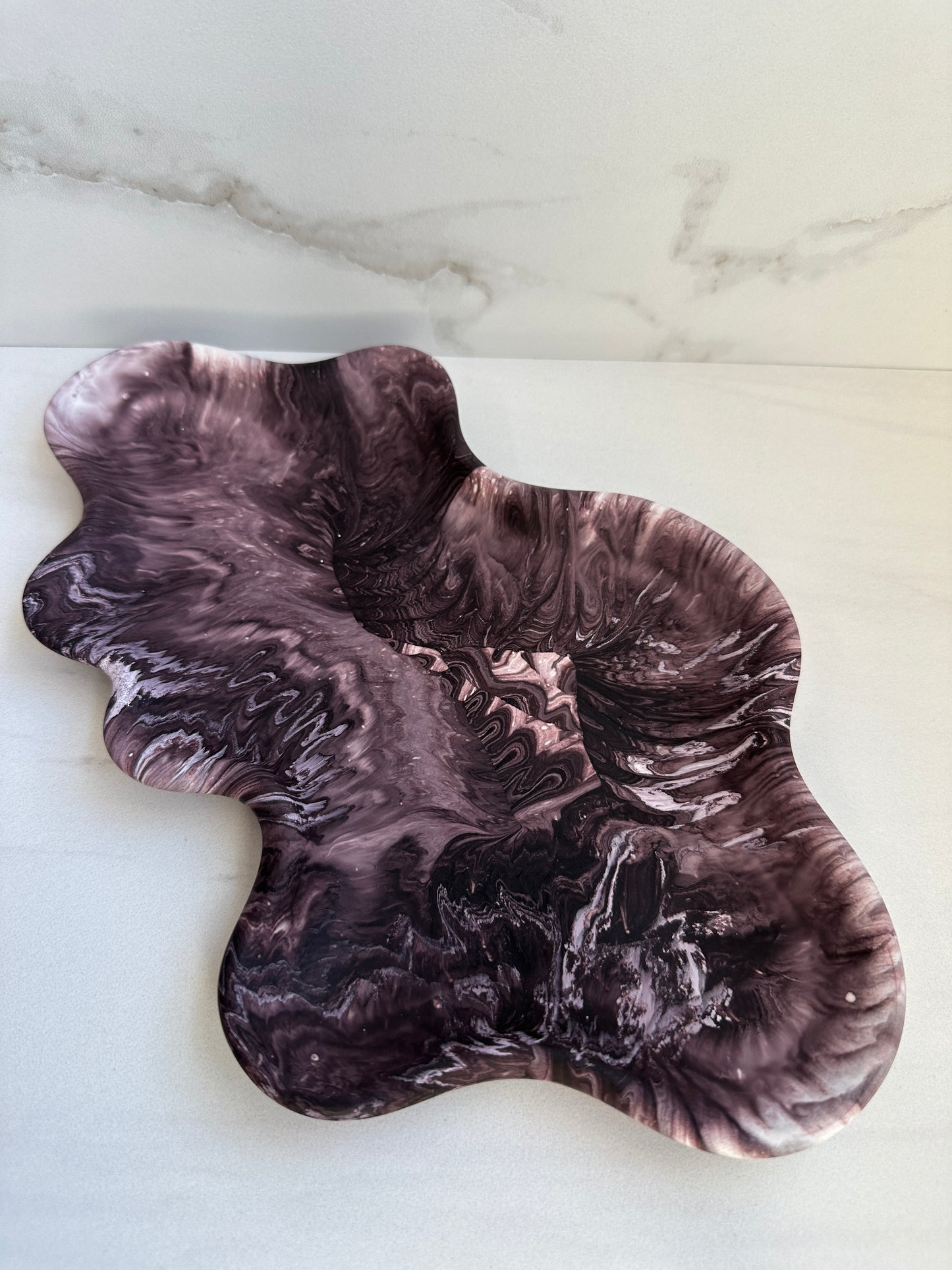 Asymmetric Tray, Midnight Plum - Trinket Tray