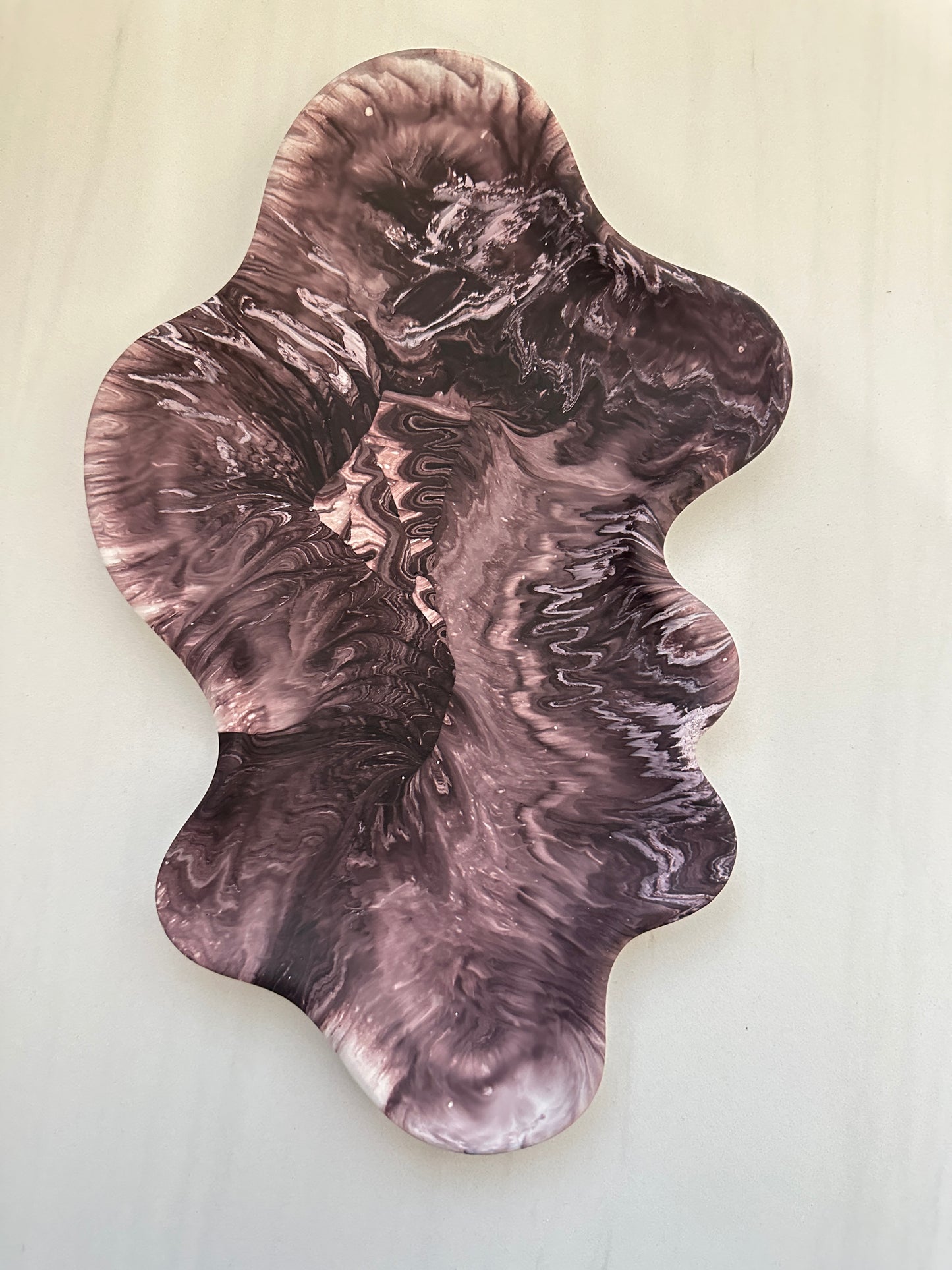 Asymmetric Tray, Midnight Plum - Trinket Tray