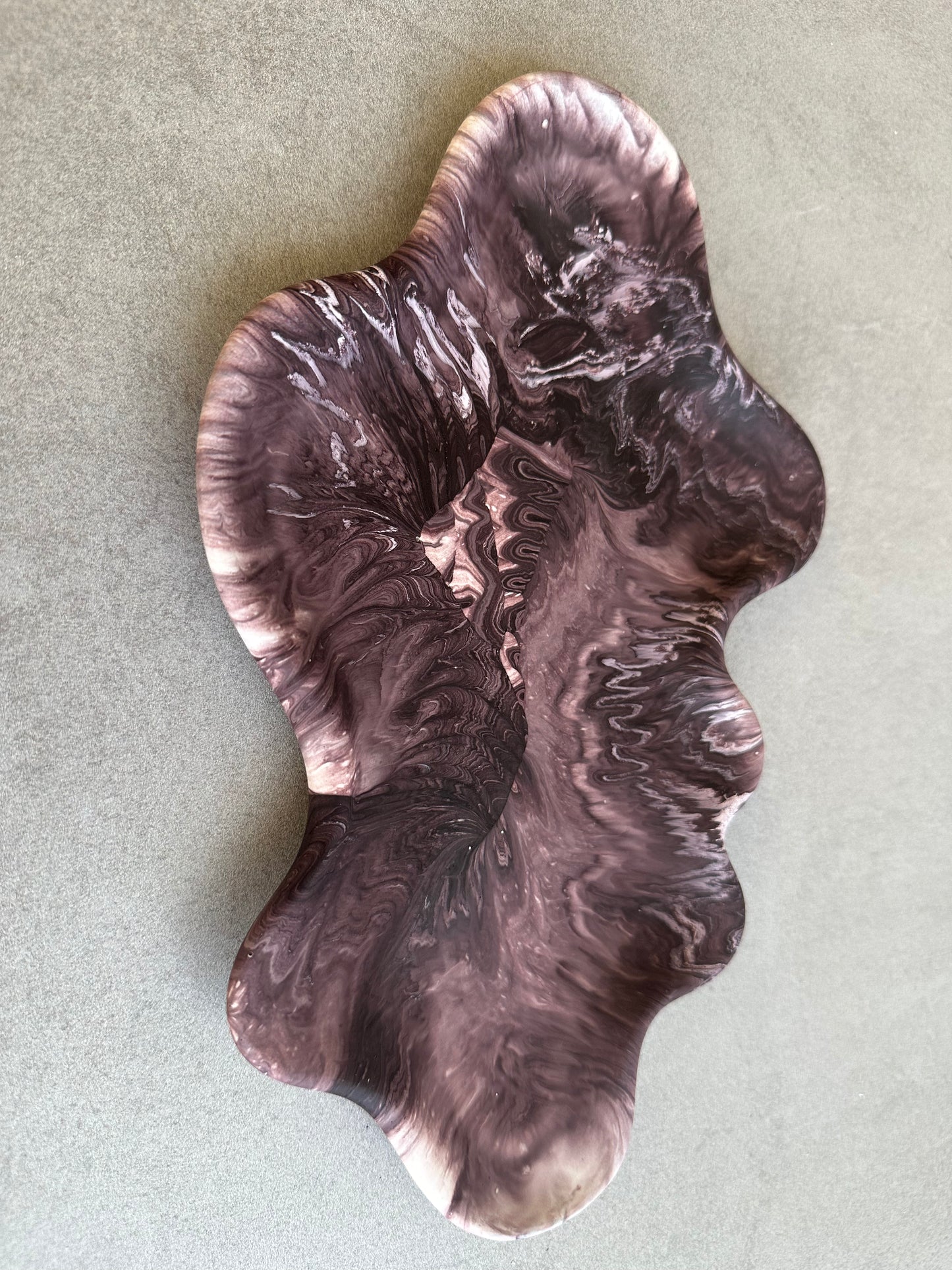 Asymmetric Tray, Midnight Plum - Trinket Tray