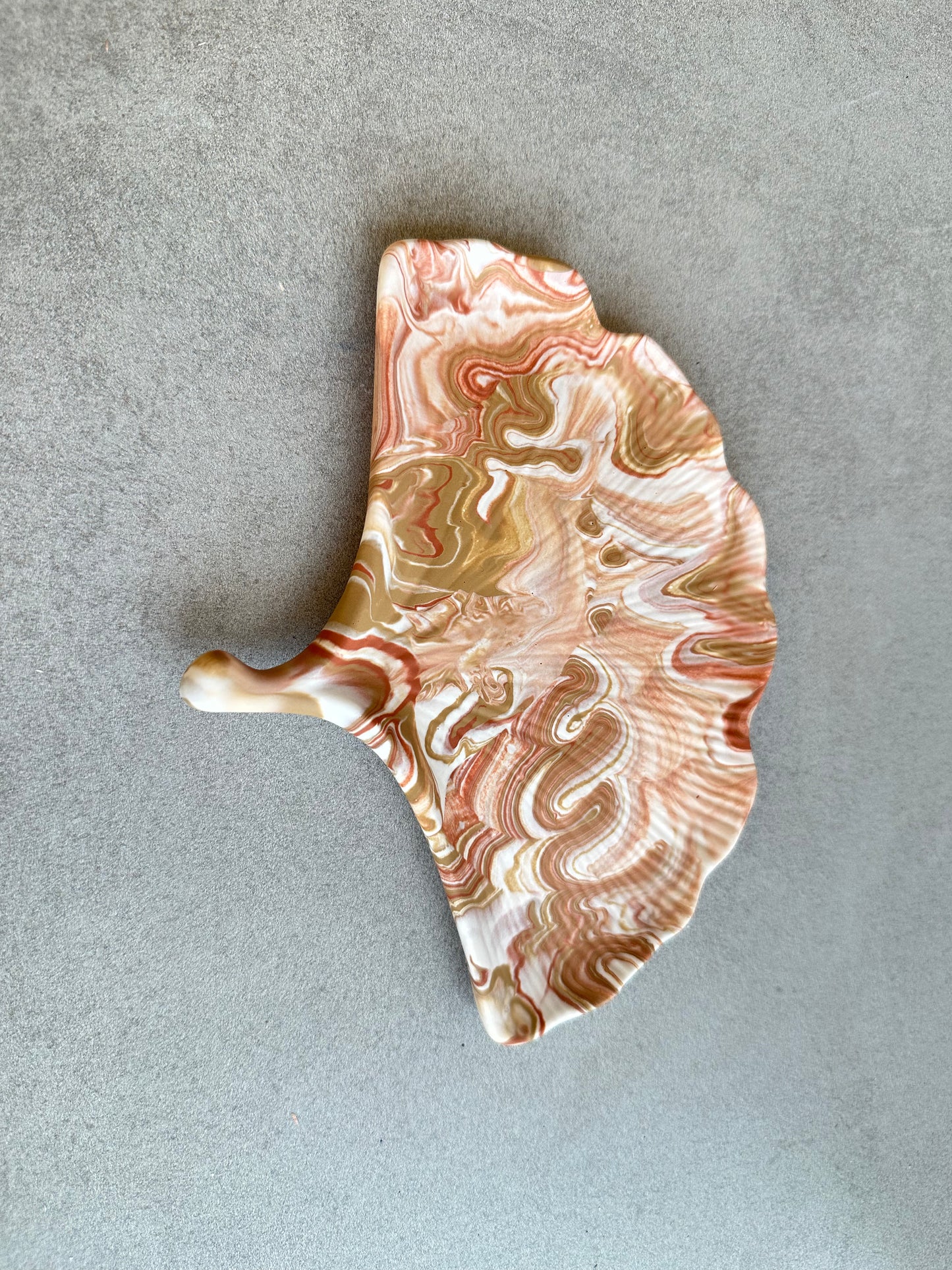 Autumn Ginkgo Petal Trinket Tray