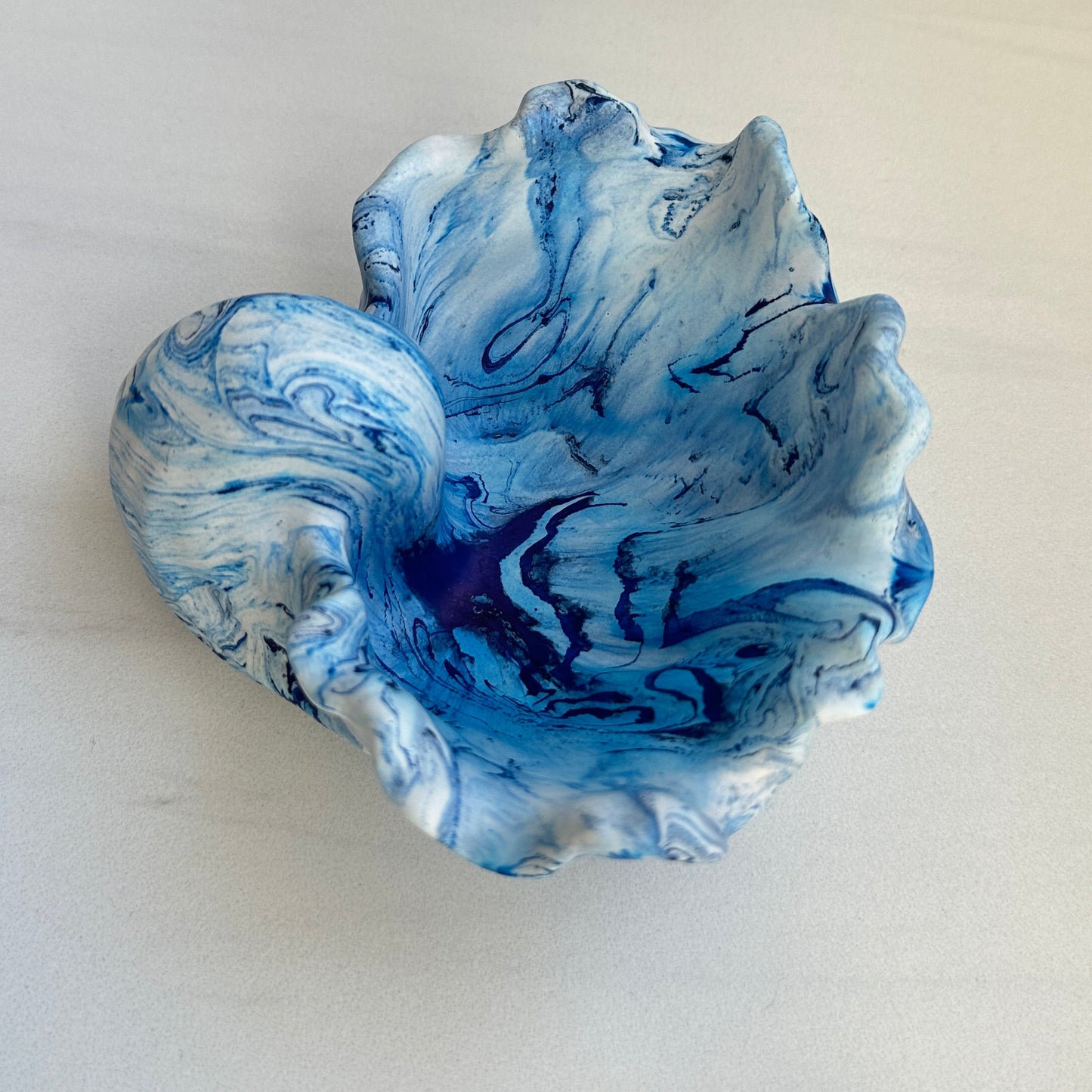 Coastal Blue Conch Shell Dish