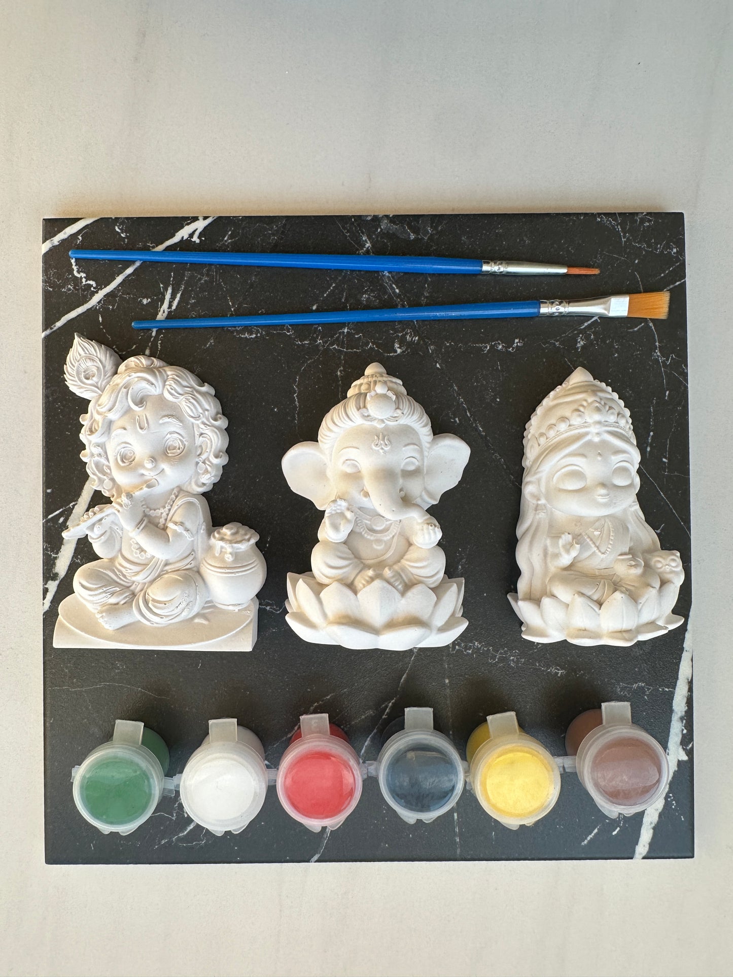 Ganesha Krishna Lakshmi Paint Your Own Kit -Baby Indian Gods, Ganesh Chaturthi
