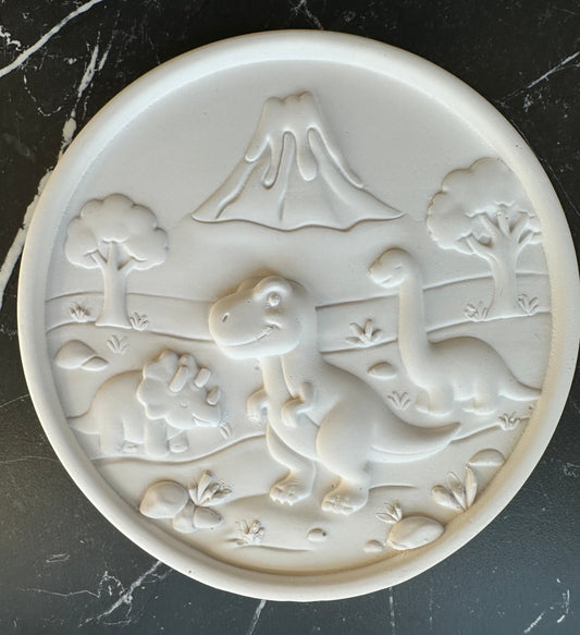 Dinosaur Plaque Paint Your Own Kit, DIY craft activity, paint party favor, dinosaur gift, craft kit for teens