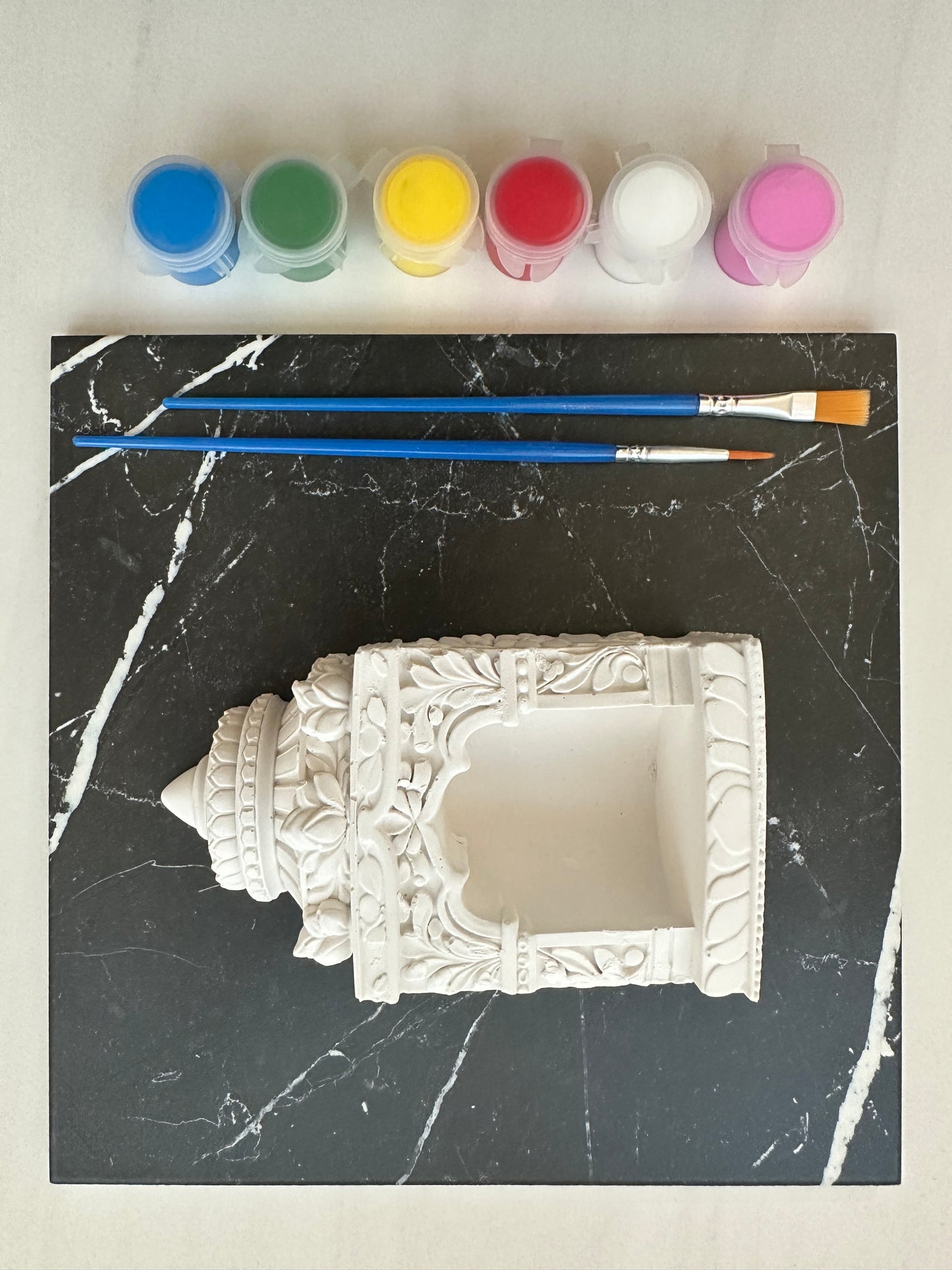 Mandir Tealight Holder, Paint Your Own Kit, Diwali Craft, Indian Home Decor, Ganesh Chaturthi, Candle Holder
