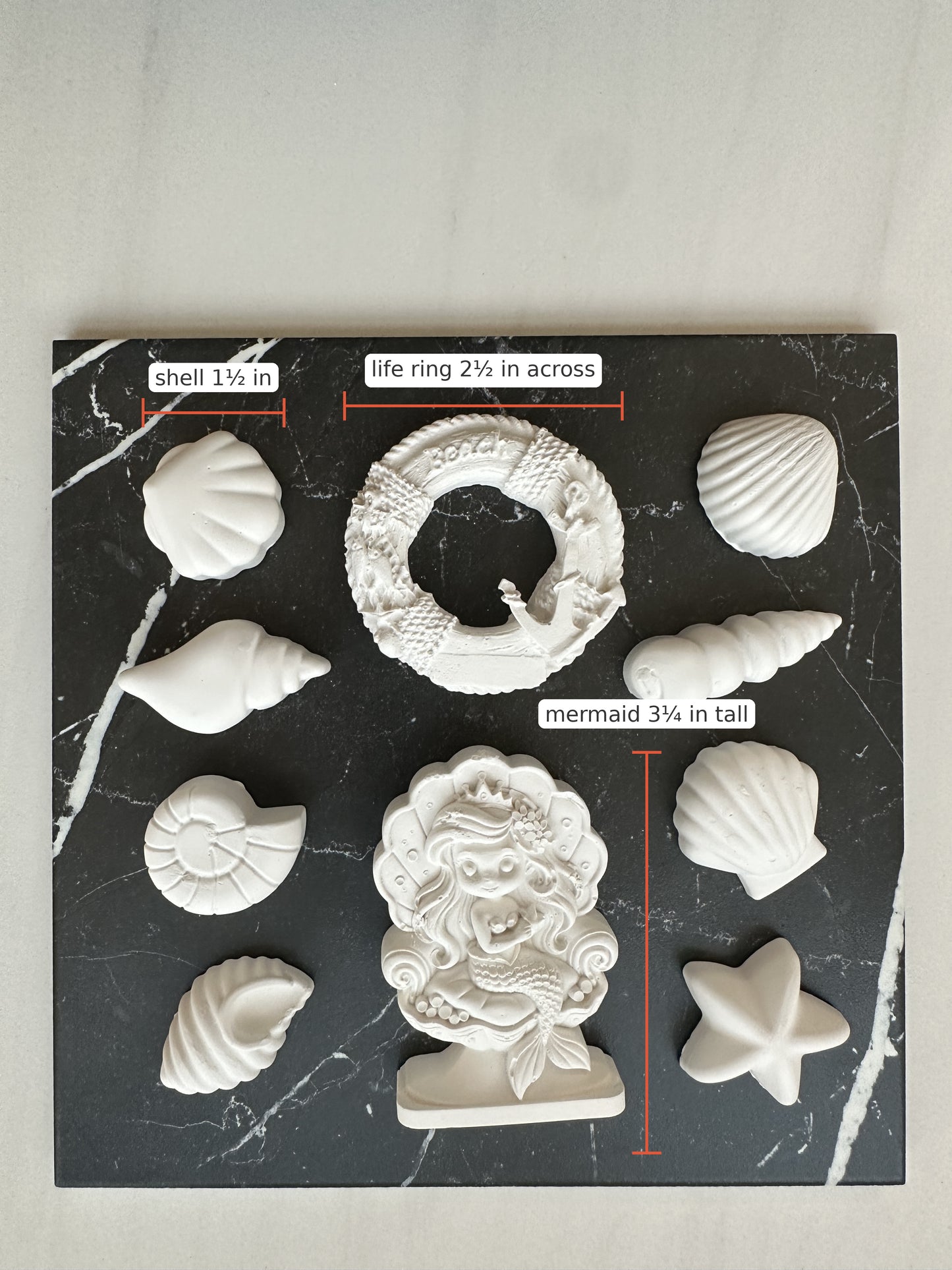 Nautical - Mermaid, Beach, Seashell Paint Your Own Kit,  Coastal Craft Party